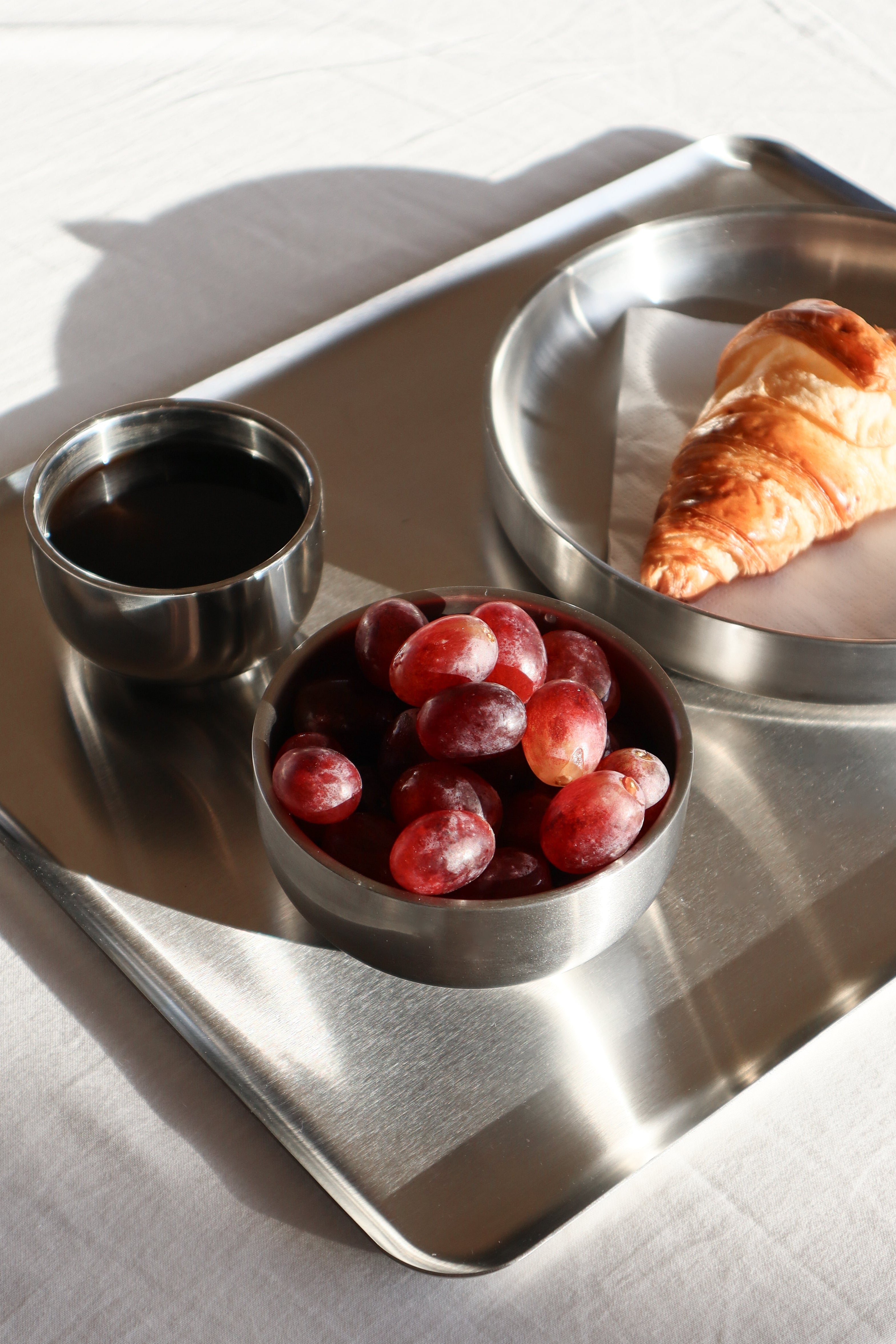 Stål Food skål - Medium